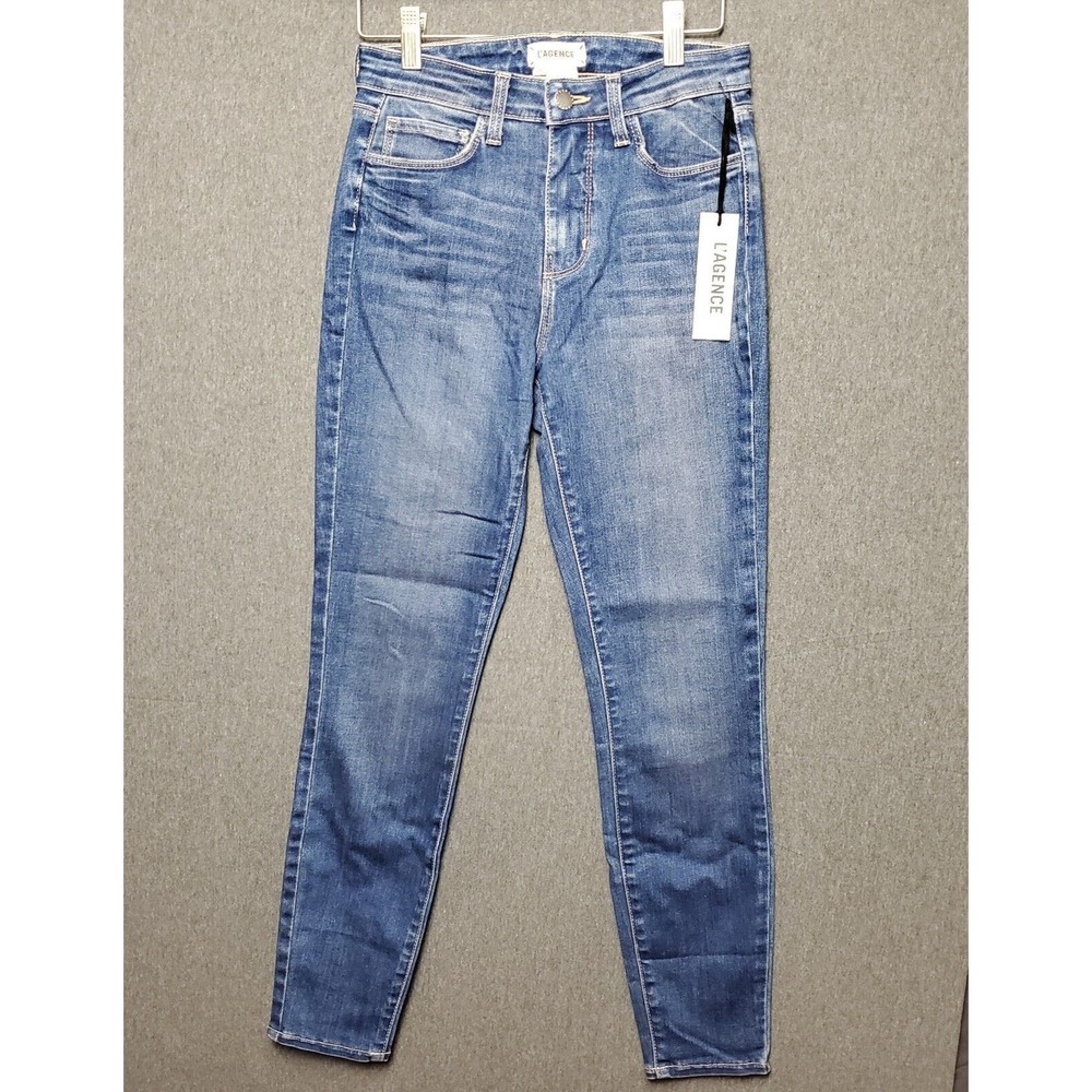 L'agence Skinny Stretch Jeans Sz 25 Margot Never Worn Tapered 10in Rise 26 Insea